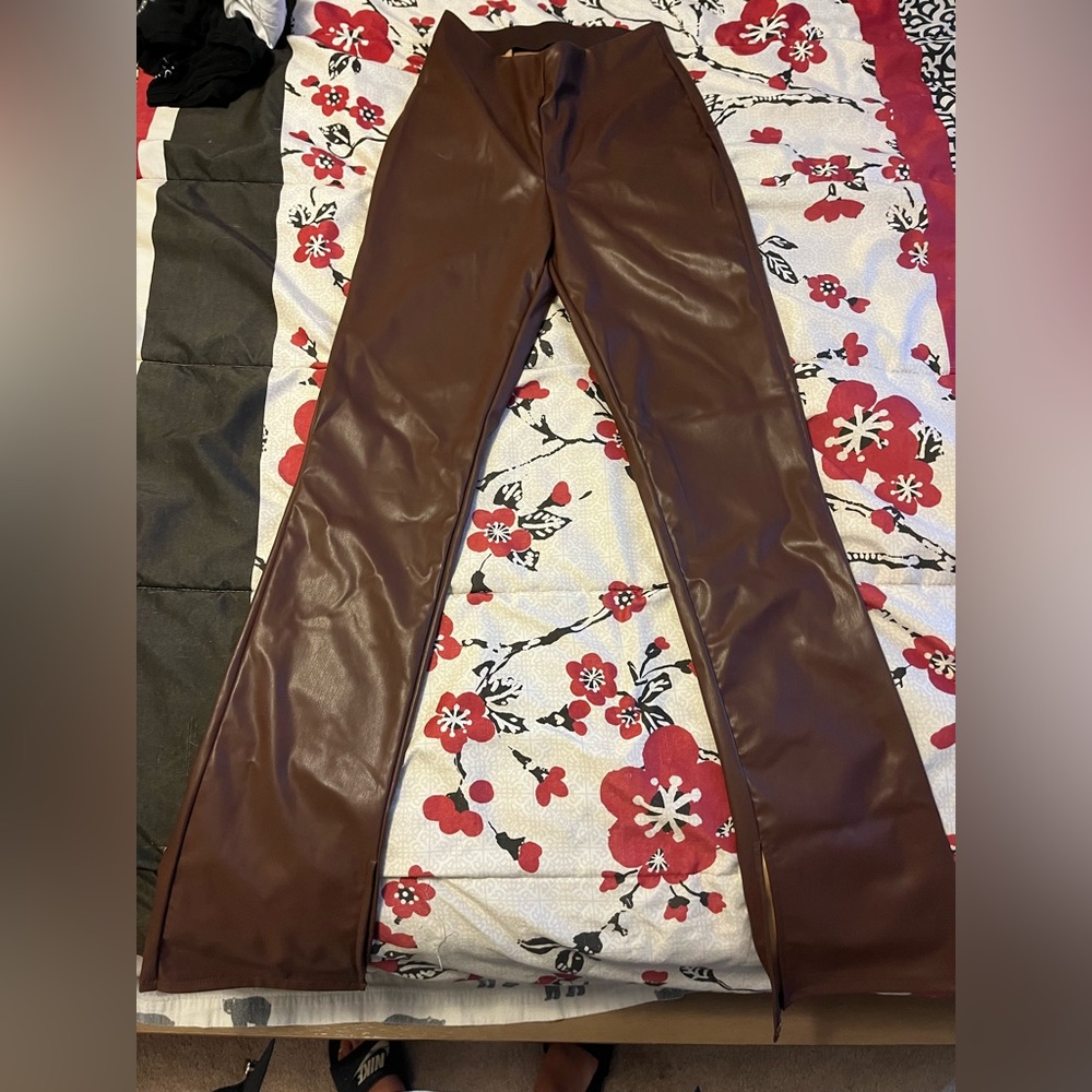 Size x small brown leather bought from H and M for a job never wore